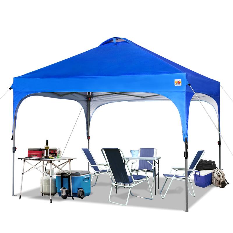 ABCCANOPY Outdoor Pop up Camping Sun Shelter Canopy Tent - 10ftx10ft - Blue