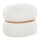 preview thumbnail 3 of 21, Carson Carrington Lena Pouf Ottoman with Natural Wood Accent