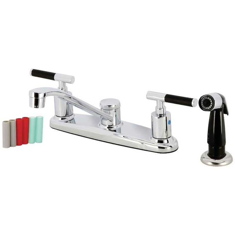 Kingston Brass FB112CKL Kaiser 1.8 GPM Standard Kitchen Faucet with - Polished Chrome
