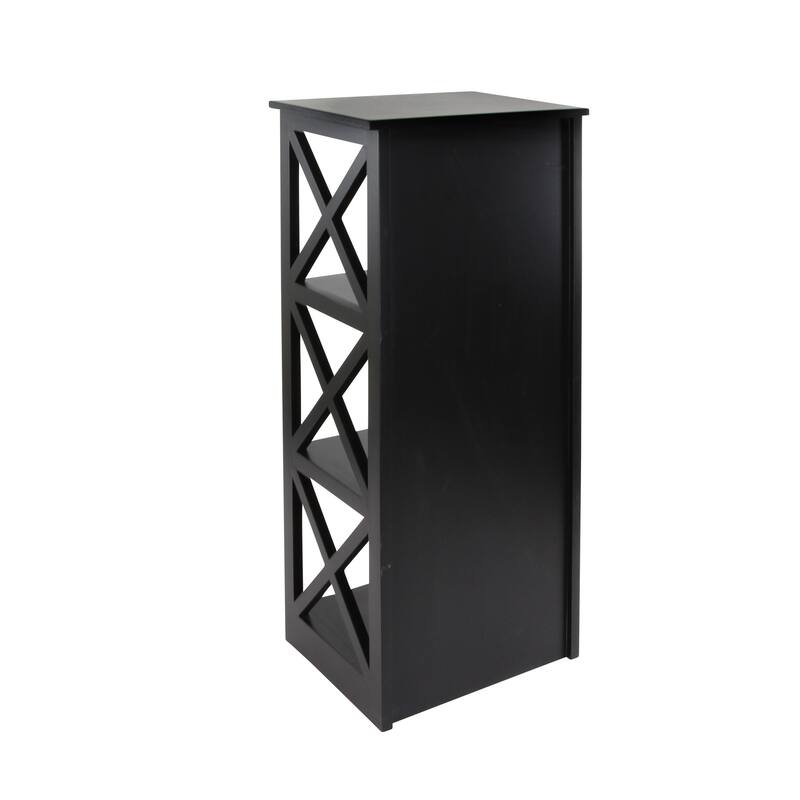 White Wooden 4 Shelves Shelving Unit