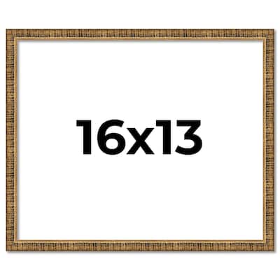 16x13 Frame Gold Kingsley Distressed Solid Wood Picture Frame Width