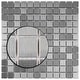 preview thumbnail 2 of 4, Merola Tile Alloy Square Stainless Steel 11-7/8" x 11-7/8" Metal Wall Tile