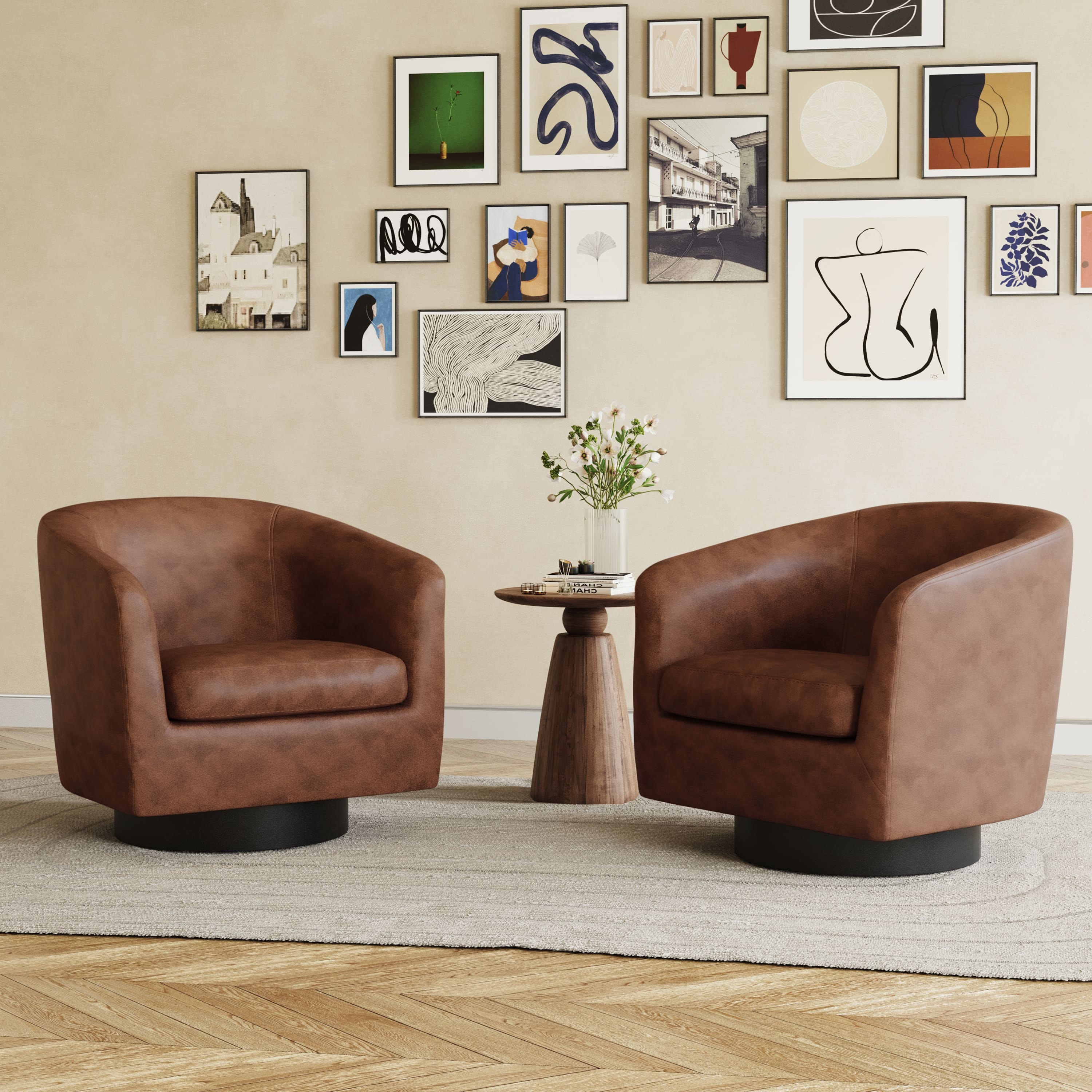 Option PU Leather-Coffee -Large Size