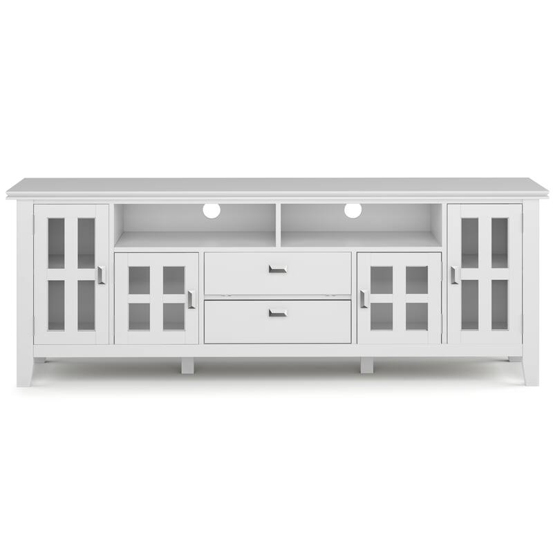 WYNDENHALL Stratford SOLID WOOD 72" Wide TV Media Stand For TVs up to 80"