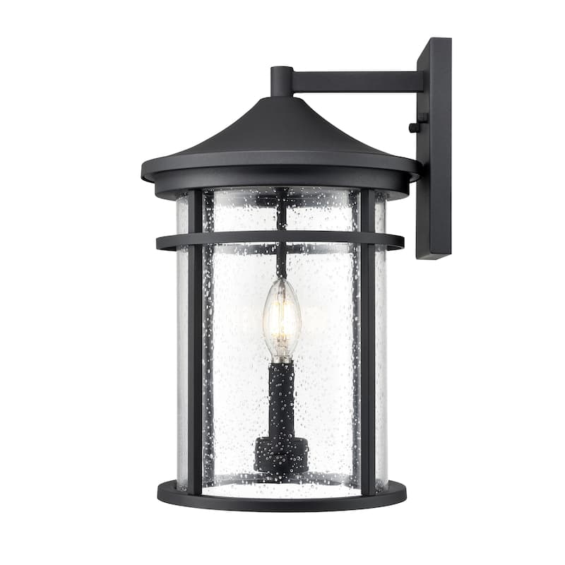 Millennium Lighting Namath 1 Light Outdoor Wall Sconce in Textured Black