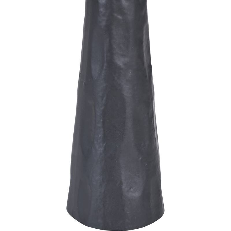 Renwil Tilde Indoor Aluminum Candle Holder, Matte Black