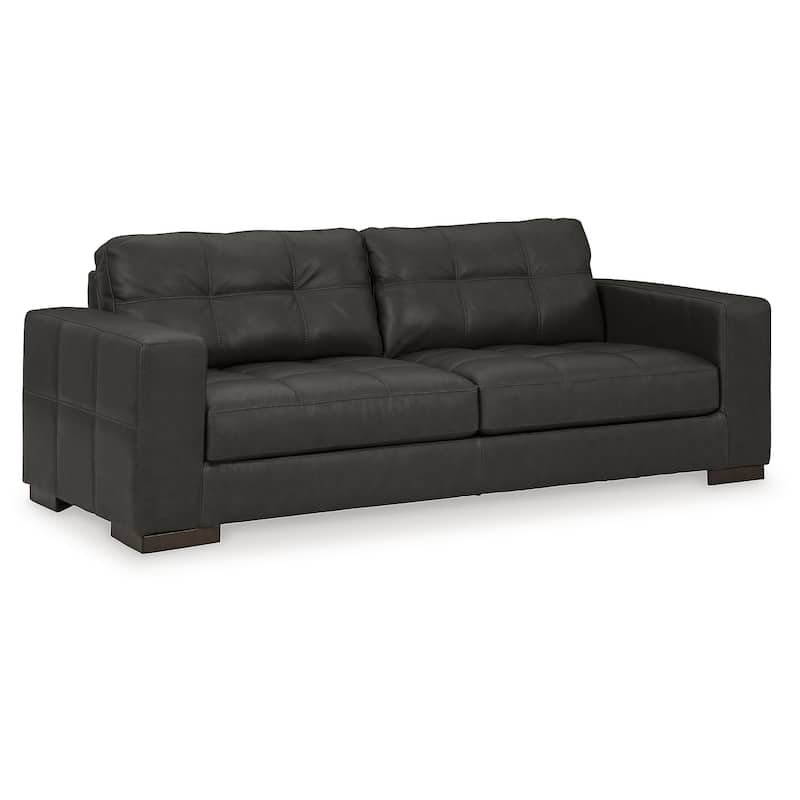 Signature Design by Ashley Luigi Black 4-Piece Upholstery Package - 96"W x 41"D x 35"H