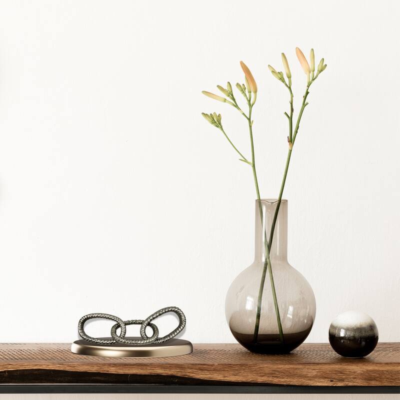 Decorative Handmade Aluminum Modern Chain Sculpture
