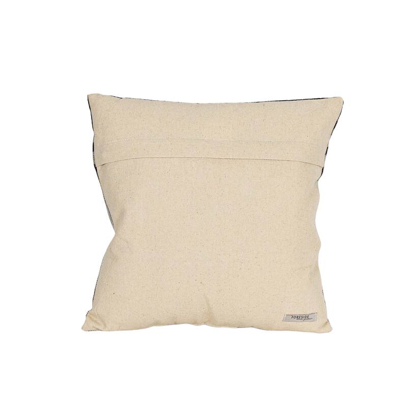 Foreside Home & Garden 14x14 Inch Plaid Filled Throw Pillow