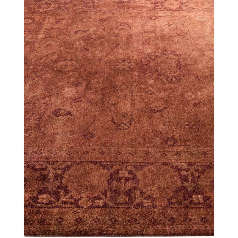 Overdyed, One-of-a-Kind Hand-Knotted Area Rug - Brown - 6' 1" x 9' 2"