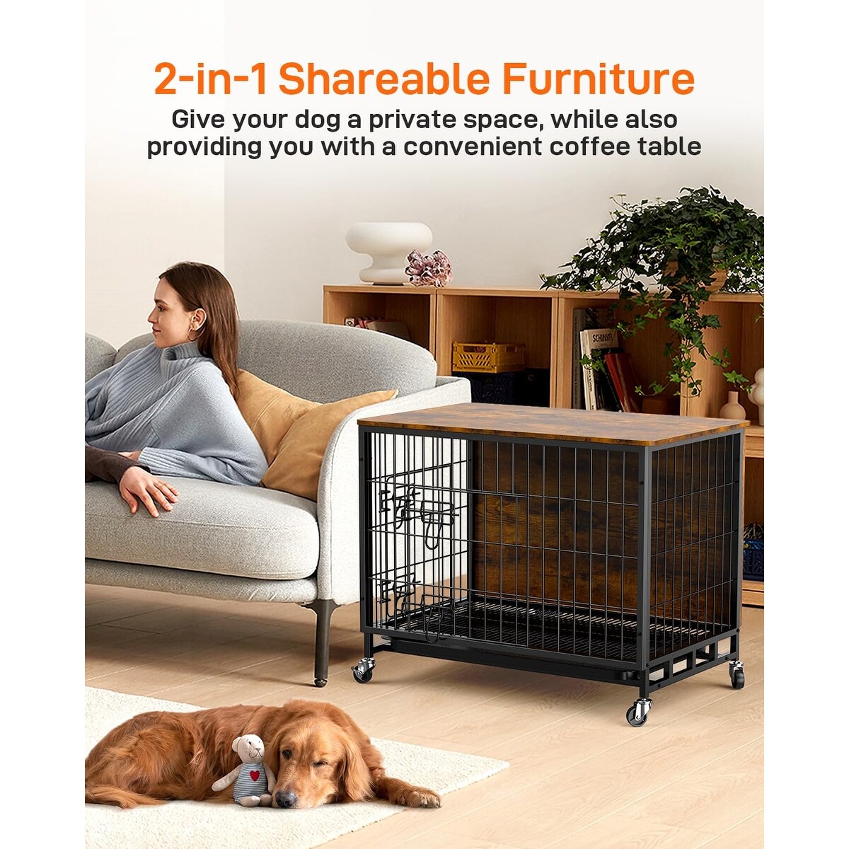 Dog crate with removable tray online