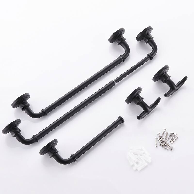 4-Pieces Bathroom Towel Rack 24 Inches Adjustable