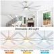 preview thumbnail 72 of 128, Sofucor 52/66/72/76/84Inch Large Ceiling Fan with Dimmable LED Light ,Remote&APP Control,8 Blades for Large Living Room,Porch
