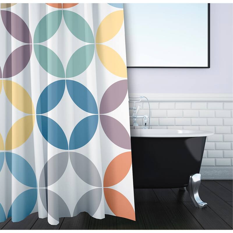 Eye Opener Geometric Print Shower Curtain