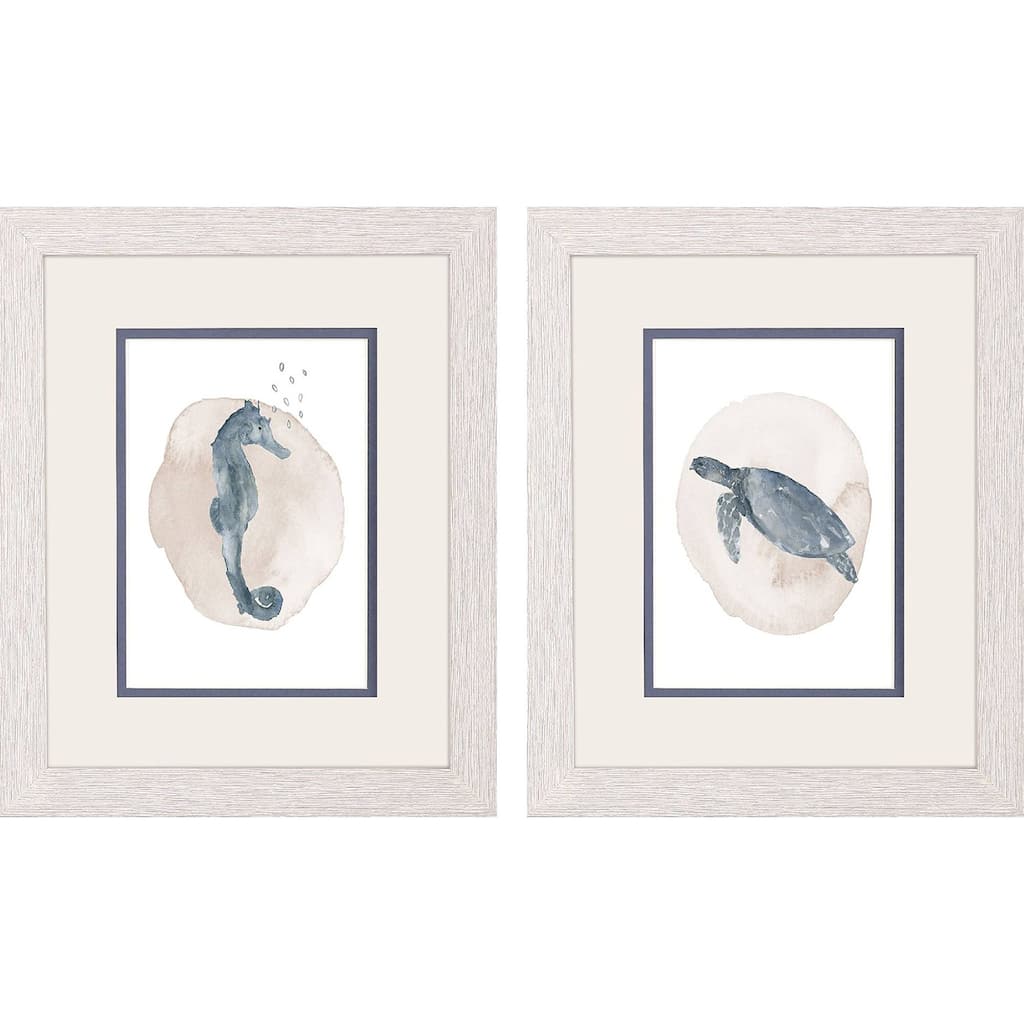 Seaside II S/2 Framed Art Under Glass