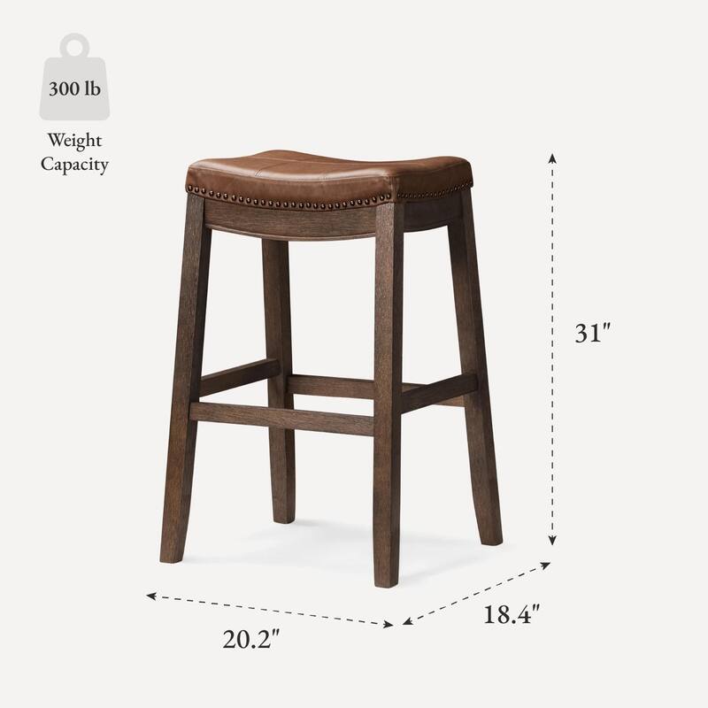 Maven Lane Sophia Saddle Kitchen Dining Stool