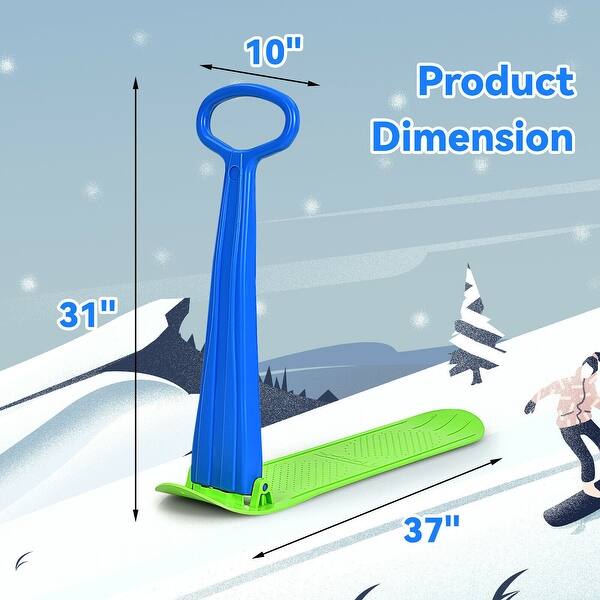 1-Rider Snow Scooter with Grip Handle - 37" x 10" x 31" (L x W x H)