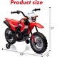 preview thumbnail 10 of 22, Kids Ride on Motorcycle,6 V Electric Motorbike Licensed Honda w/Training Wheels