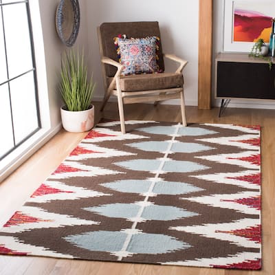 SAFAVIEH Handmade Flatweave Dhurries Ajisa Modern Wool Rug