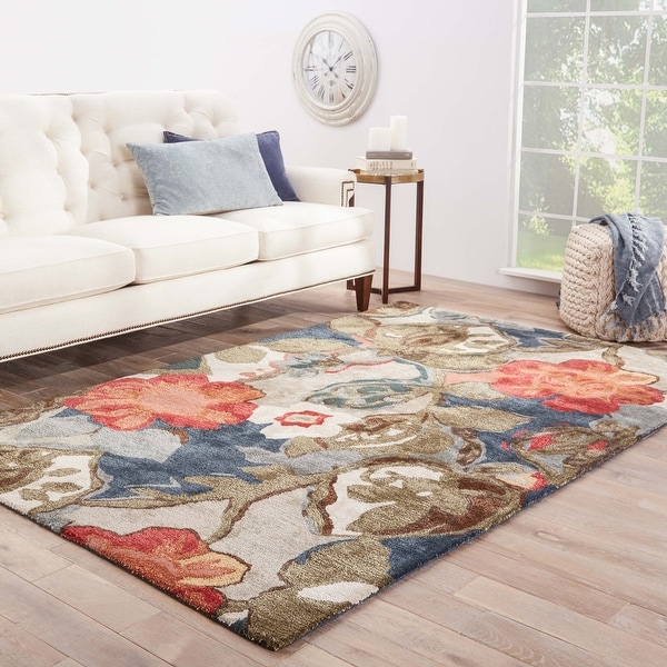 Clemente Handmade Floral Area Rug. Opens flyout.