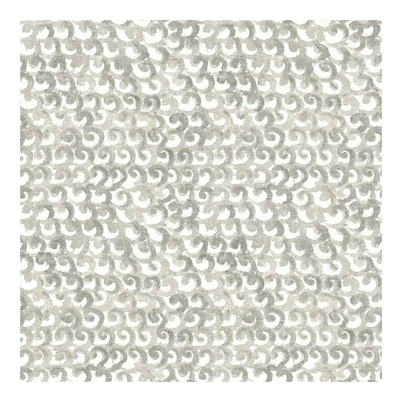 Chesapeake Saltwater Grey Wave Wallpaper - 20.5 x 396 x 0.025