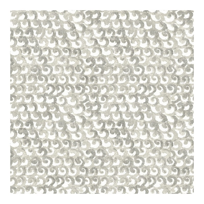 Chesapeake Saltwater Grey Wave Wallpaper - 20.5 x 396 x 0.025