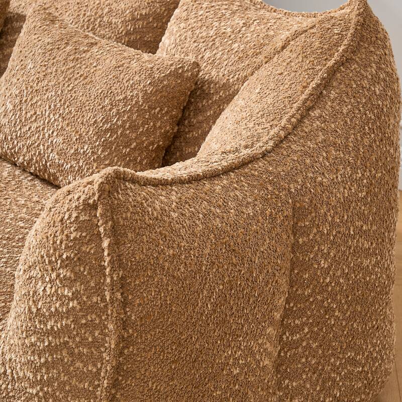 Giant Bean Bag Loveseat Sofa with Armrest for Living Room