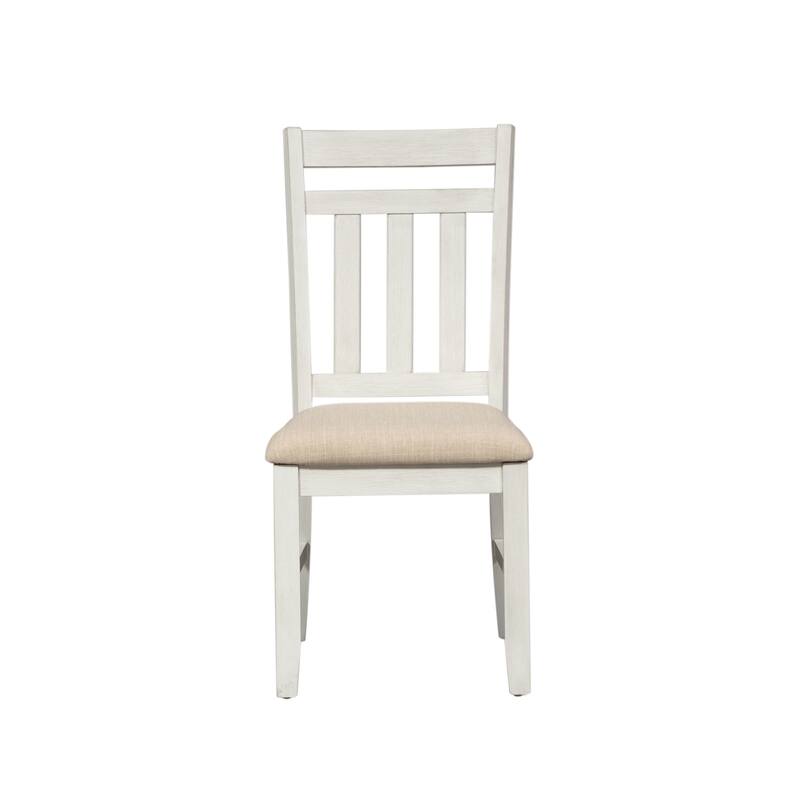 Summerville Soft White Wash Wire Brushed Gray 7 Piece Rectangular Table Set