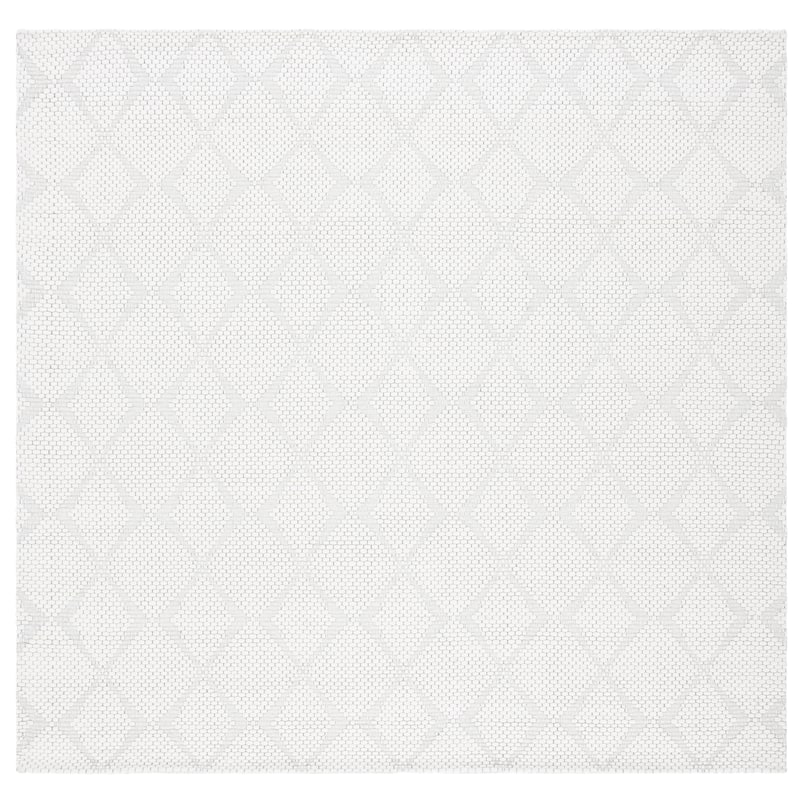 SAFAVIEH Marbella Fidalma Wool Rug - 7' Square - Ivory