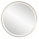 preview thumbnail 3 of 10, Uttermost Crofton Lighted Brass Round Mirror - 32"W x 32"H x 2.13"D