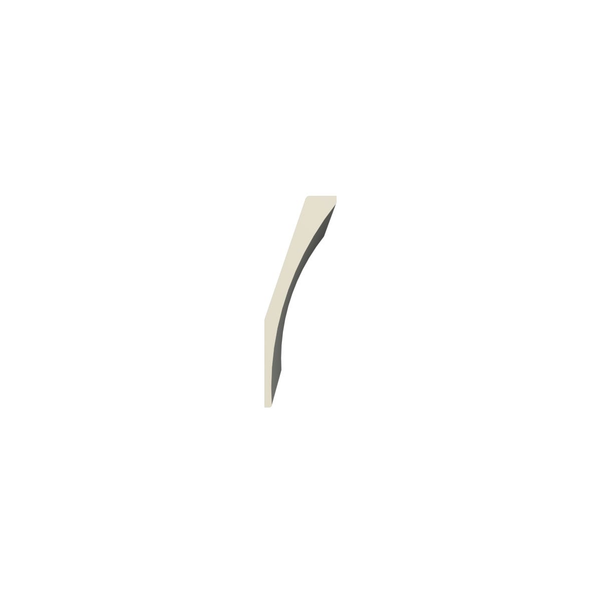 Ekena Millwork Caryn 2 in. D x 6.25 in. W x 96 in. L Polyurethane Crown Moulding