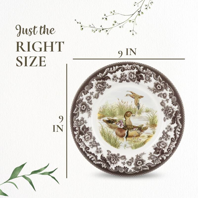 Spode Woodland Luncheon Duck Motif Plate