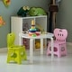 preview thumbnail 6 of 6, Plastic Foldable Step Stool with Back Support, Portable Chair with Handle, Kids Stepping Stool and Bathroom Stool