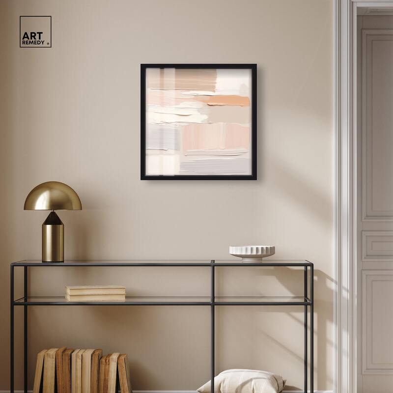 Roseate Cream Tones III Shadowbox by Art Remedy