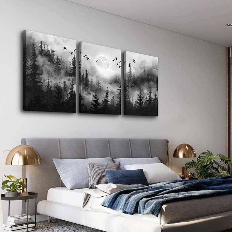 Black And White Wall Paintings Wall Art