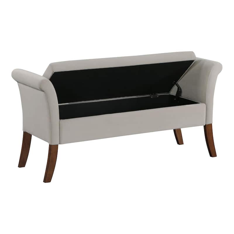 Morro Flared Arms Upholestered Bench