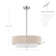 preview thumbnail 23 of 30, GetLedel 20" 4-Light Hand-woven Rope Drum Semi-flush Mount Chandelier
