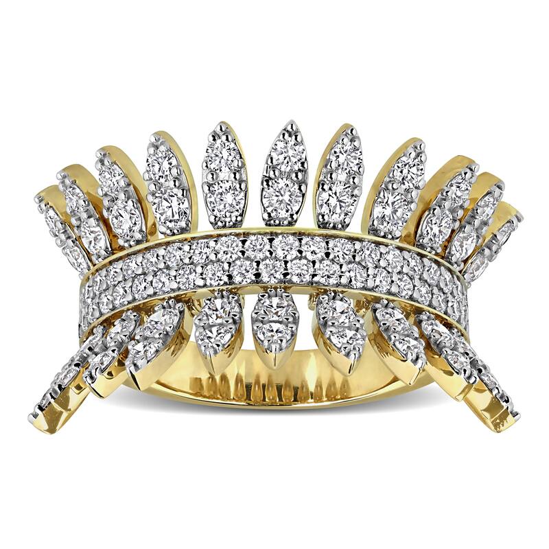 Miadora 2 2/5ct TDW Diamond Fashion Ring in 14k Yellow Gold
