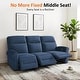 preview thumbnail 98 of 118, MCombo 64.6" Wall Hugger Power Loveseat Fabric Recliner Sofa with USB Ports
