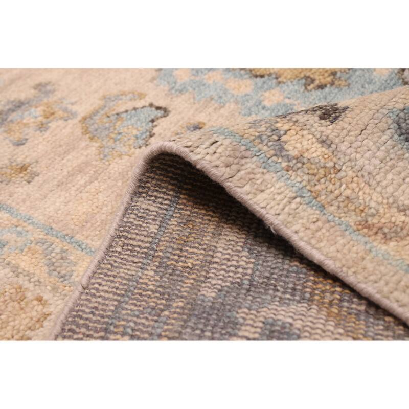 ECARPETGALLERY Hand-knotted Jules Serapi Taupe Wool Rug - 7'10 x 9'10