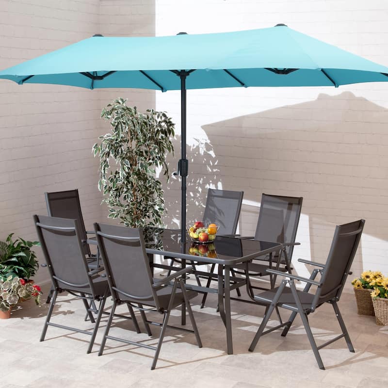 13ft Large Patio Umbrella Double Sided Outdoor Market Umbrella