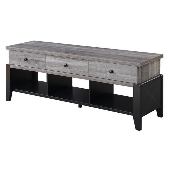 Porch & Den Bolanburg 60" TV Stand. Opens flyout.
