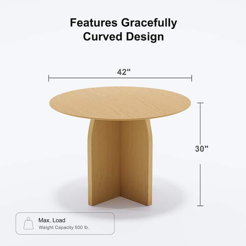 Solid Wood Round Dining Table for 4-8 People Nordic style