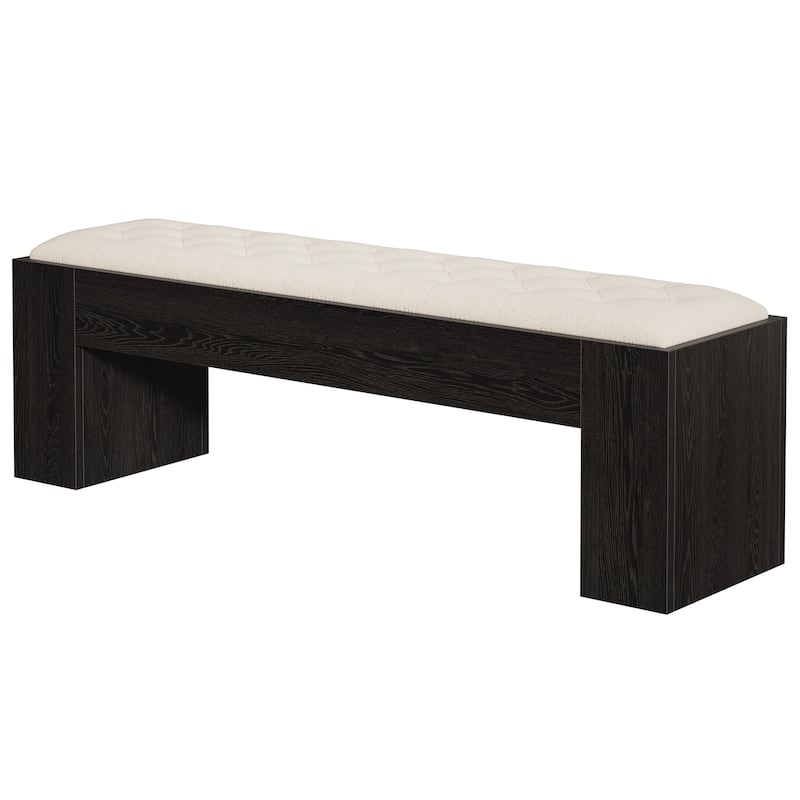 55" Upholstered Dining Bench, Long Table Seat for Living Room