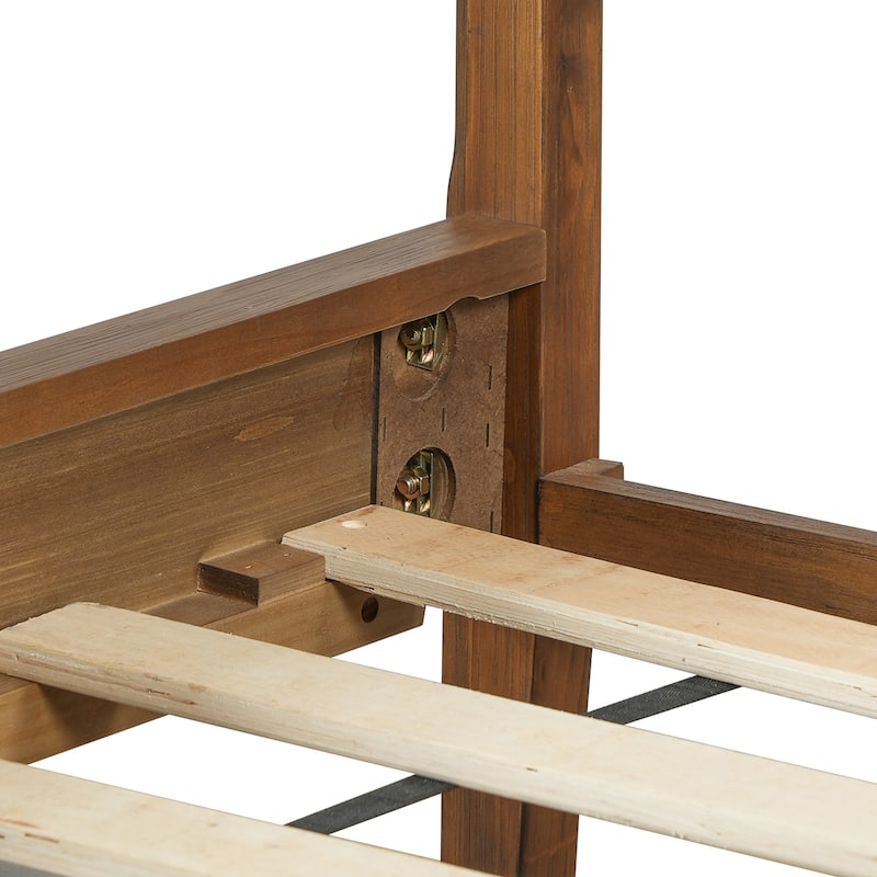 Christopher Knight Home - Oakmere Modern Solid Wood Platform Bed with Upholstered Headboard