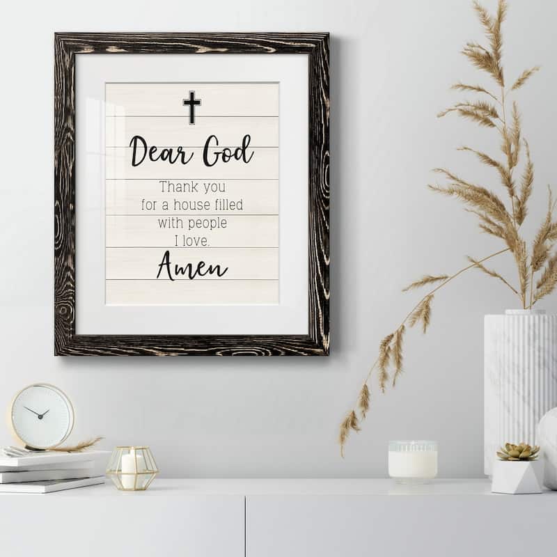 Dear God-Premium Framed Print - Ready to Hang