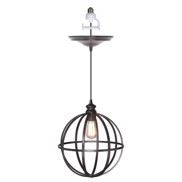 Instant Pendant Recessed Light Conversion Kit With Globe Cage Recessed Light Conversion Kit