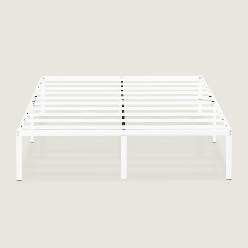 Metal 14-inch Platform Bed Frame By Crown Comfort
