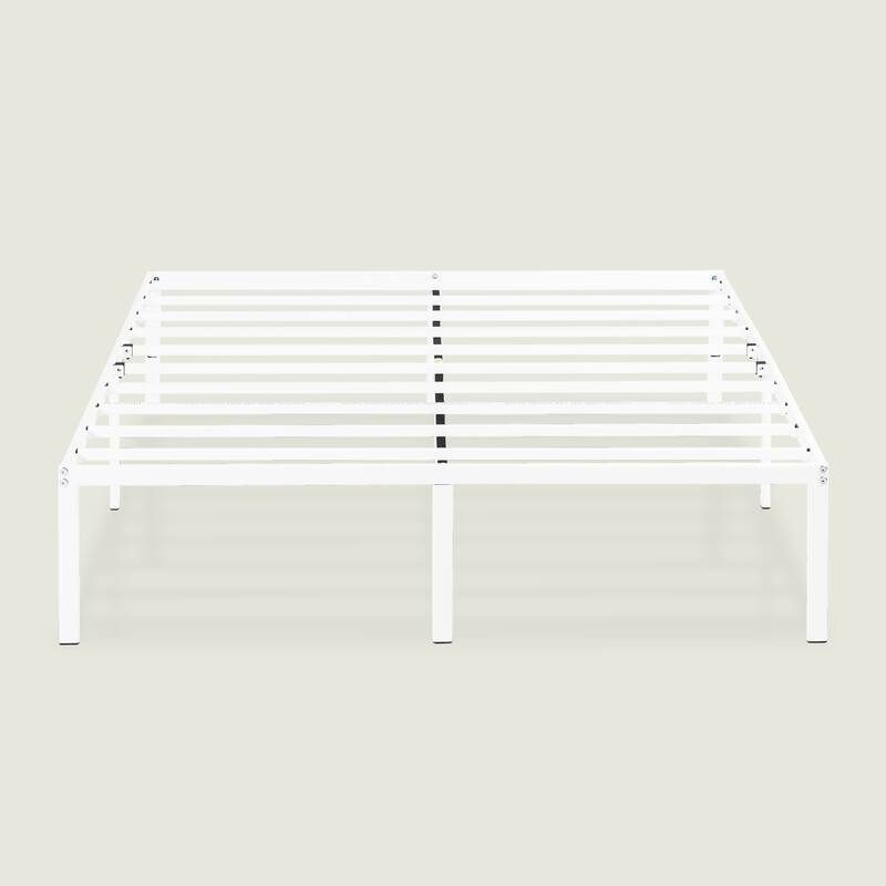 Metal 14-inch Platform Bed Frame By Crown Comfort