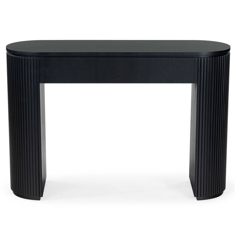SAFAVIEH Couture Rikki Fluted 1 Drawer Wood Console Table - 48"W x 15"D x 32"H